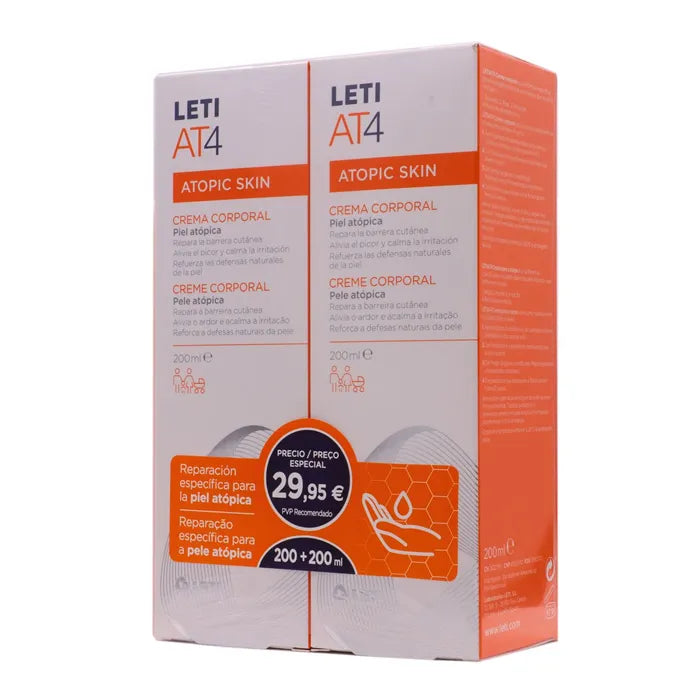 Leti At4 Lichaamscrème 2x200ml Set 2 Stuks