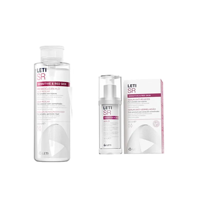 Leti Sr Anti-redness Micellair Water 500ml+Serum Sr Anti-redness 30ml Set 2 Stuks