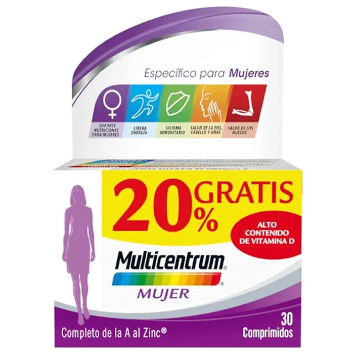 Multicentrum voor vrouwen 30 tabletten +20% gratis