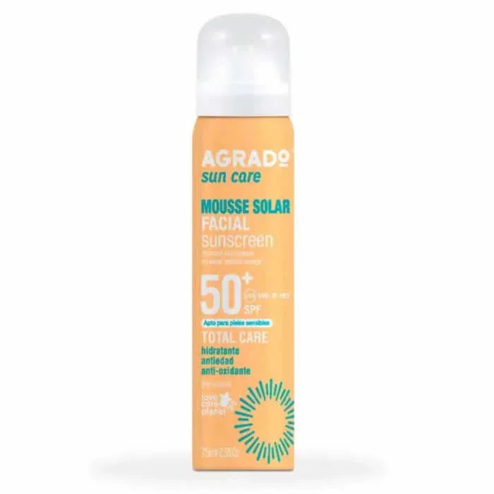 Agrado Mousse Gezichtszonnebrandcrème SPF50 75ml