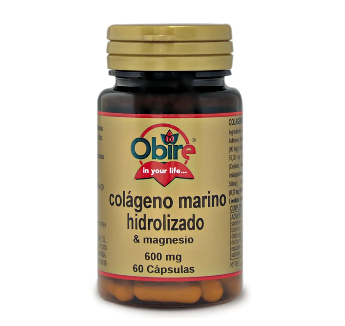 Obire Gehydrolyseerd Collageen Magnesium 600 Mg 60 Caps