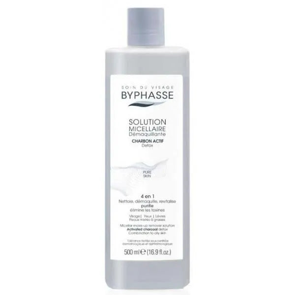 Byphasse Micellaire Reinigingsoplossing met Actieve Kool 500ml
