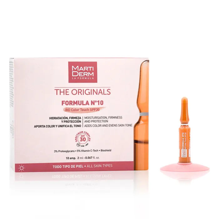 Martiderm Ampullen Formule Nº10 SPF 30 met kleur 30 st