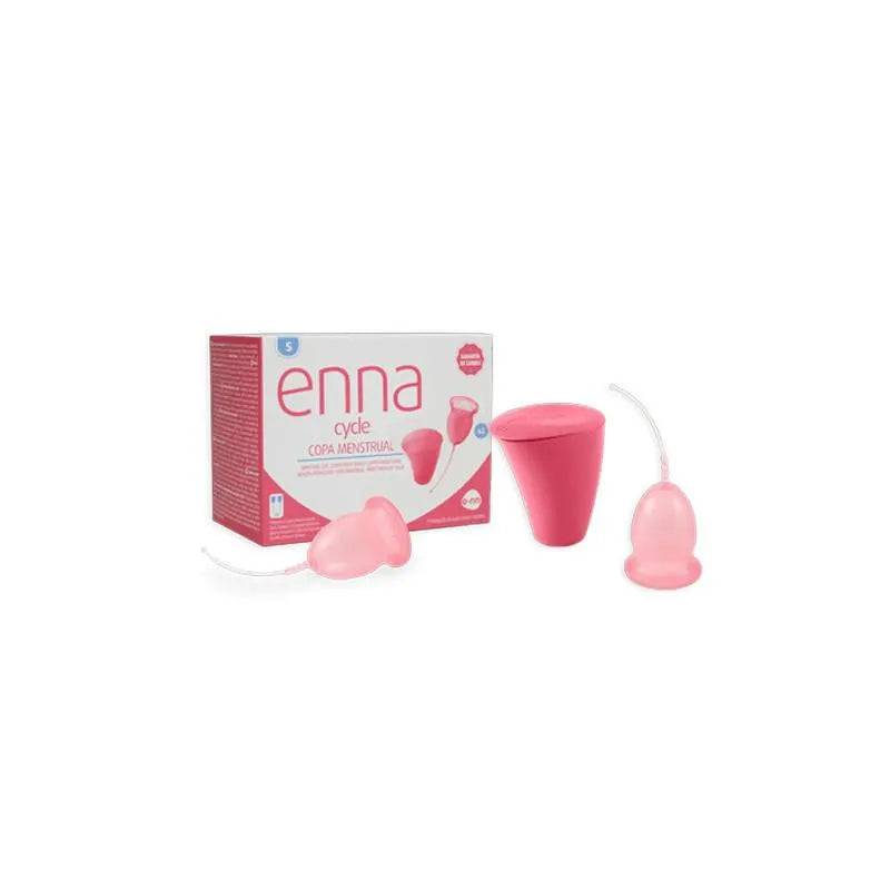 Enna Cycle menstruatiecup maat S 2 cups sterilisator