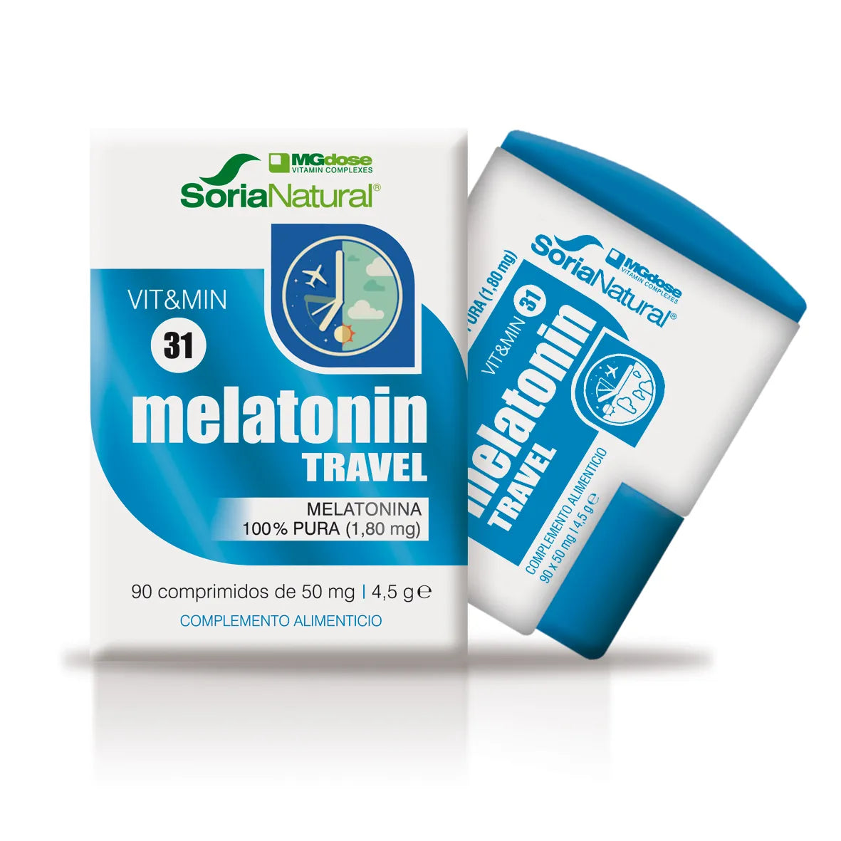 Mgdose Vit & Min 31 Melatonine Travel 90 x 50 mg