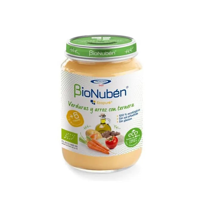 Bionubén Ecopure Groente Rijst Rundvlees 250g