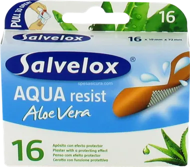 Salvelox Aqua Resist pleister met Aloë Vera 16 stuks