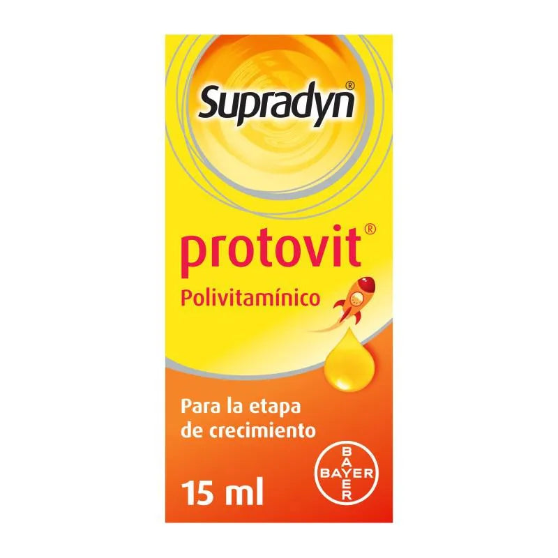 Supradyn Protovit Vitaminen Mineralen Groei Kinderen Druppels Flesje 15ml