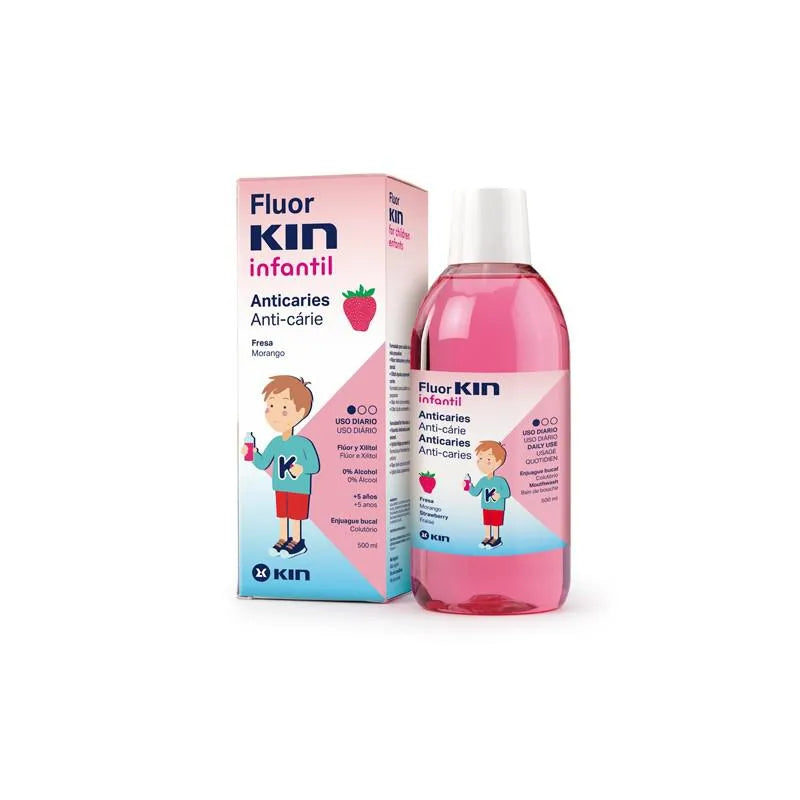 Fluorkin Infantil Mondspoeling Aardbei 500ml