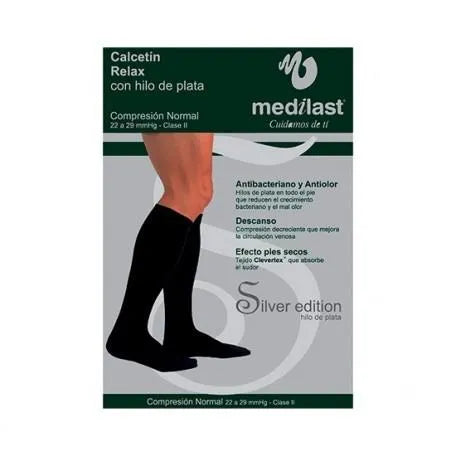 Medilast Relax-kous met zilver Maat L