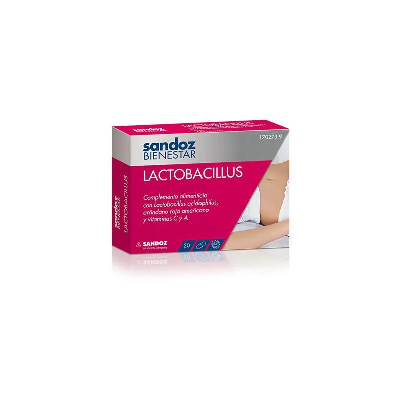 Sandoz Bienestar Lactobacillus 20 Capsules
