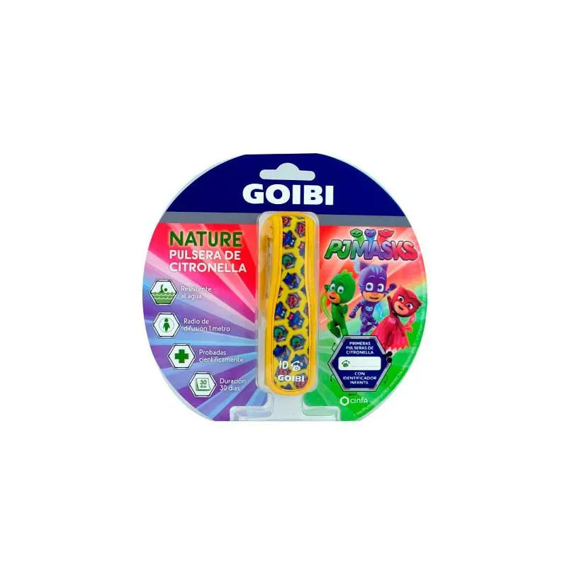 Goibi Anti-muggenarmband met Citronella Pjmasks Geel