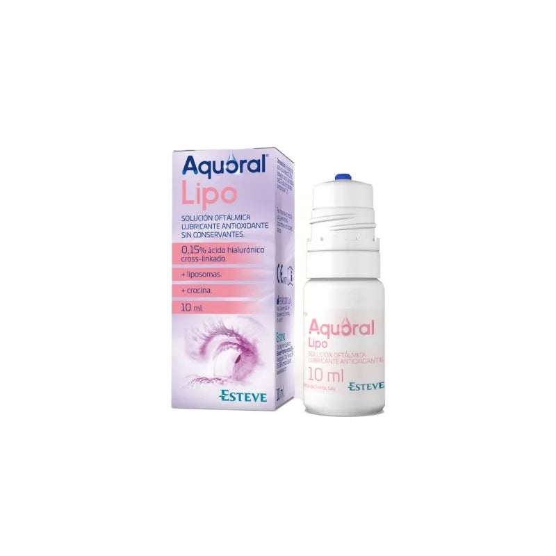 Esteve Aquorale Lipo Oogheelkundige oplossing antioxidant glijmiddel 10ml