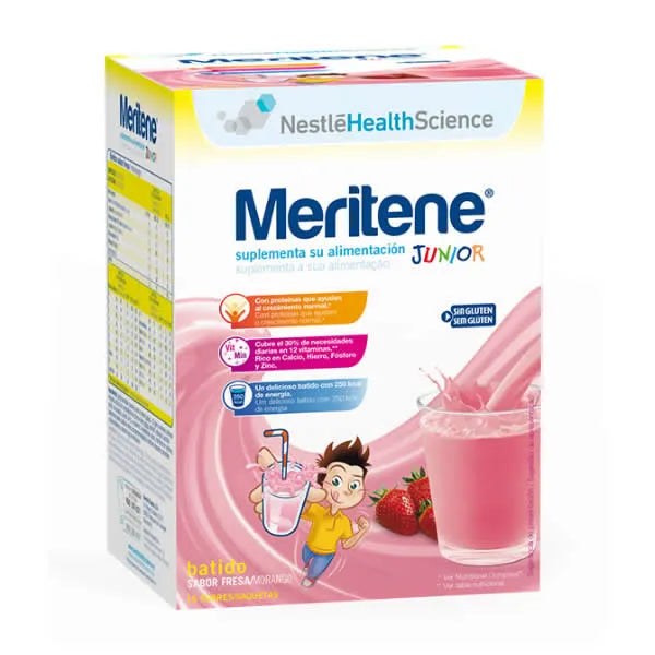 Meritene Junior Shake Aardbeiensmaak 15 zakjes