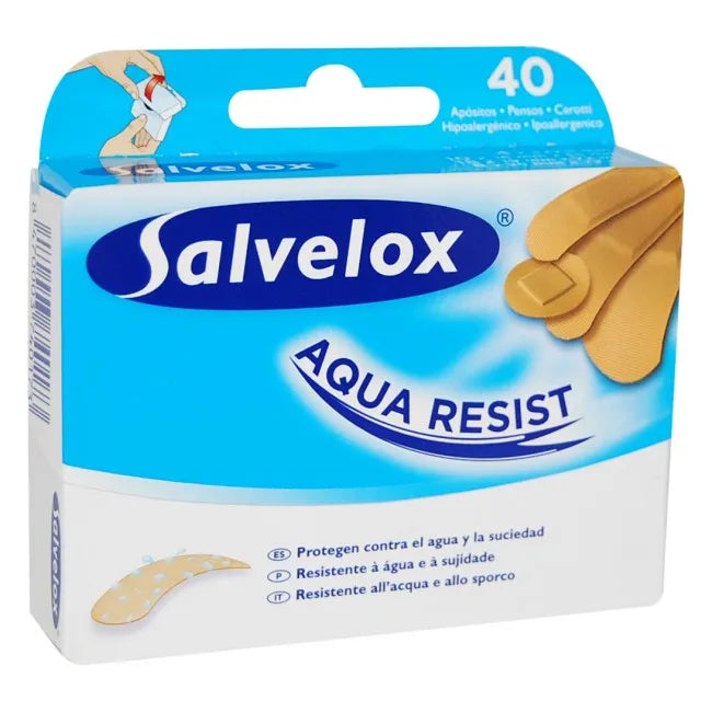 Salvelox Aqua Resist Pleisters Grote Maat 40 stuks