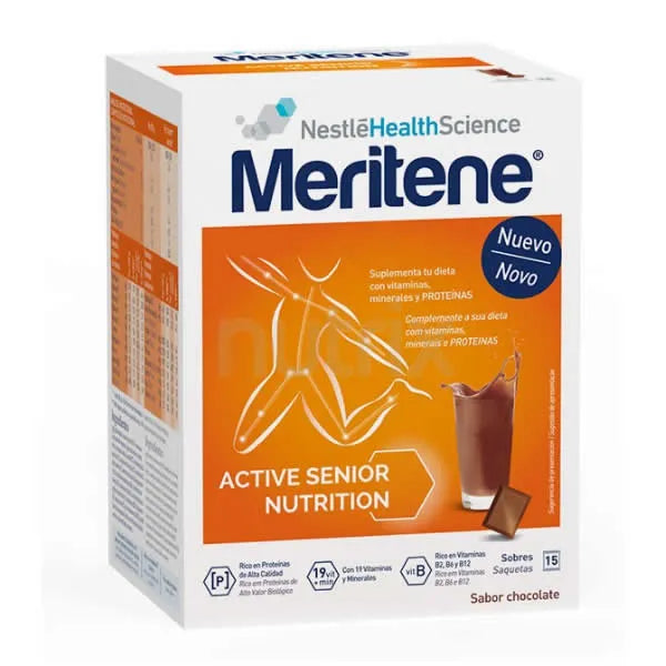 Meritene Shakes Chocoladesmaak 15 zakjes