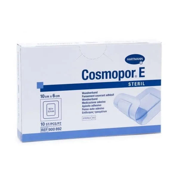 Hartmann Cosmopor E Steriel wondverband 10x6cm 10 stuks