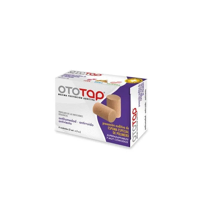 Ico Ototap oordopjes schuimrubberen oordopjes 6 stuks