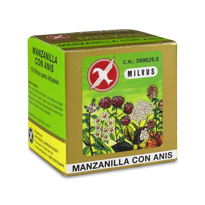 Milvus Kamille met anijs 10 filters