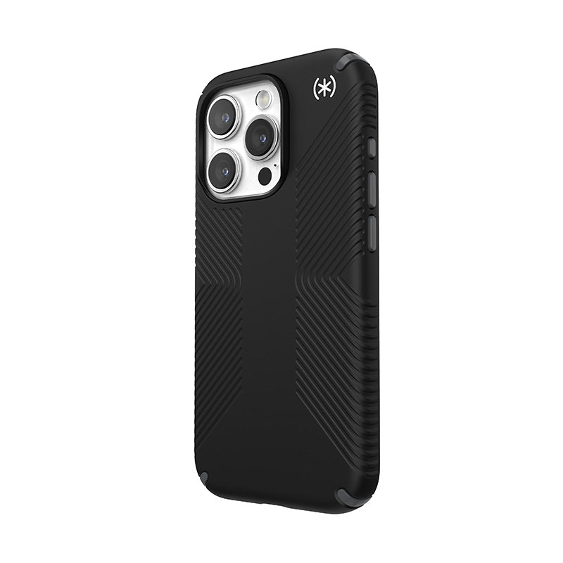 Speck Presidio2 Grip MagSafe-hoesje - iPhone 15 Pro (zwart / leigrijs / wit) (2)