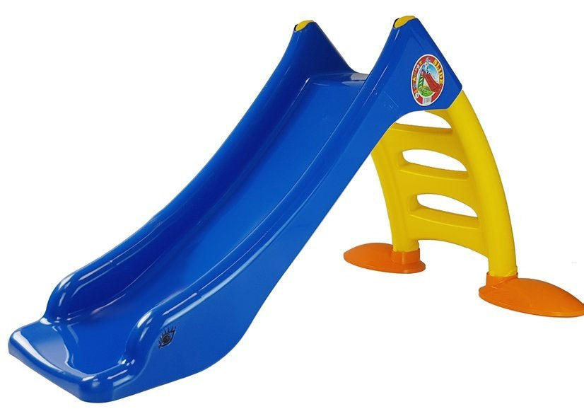 Glijbaan voor kinderen, 3-traps ladder, blauw, 130 cm, 424