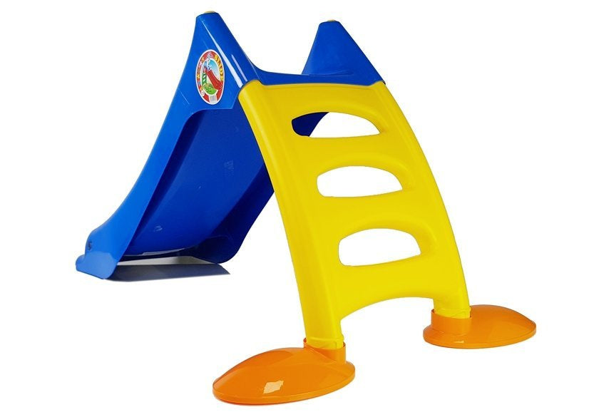 Glijbaan voor kinderen, 3-traps ladder, blauw, 130 cm, 424 (2)