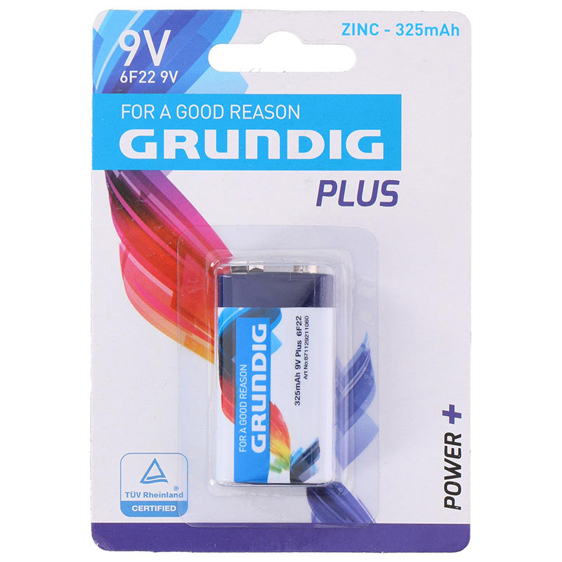 Grundig - Zink-koolstofbatterij 6F22 9V 325mAh