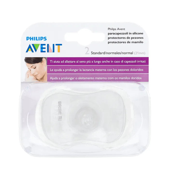 Avent 2 tepelhoedjes siliconen standaard