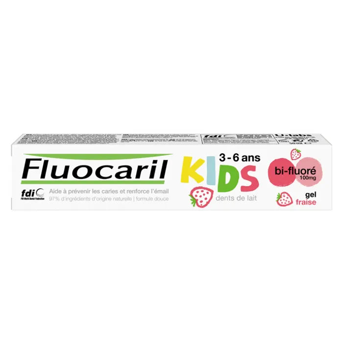 Fluocaril Kids Bi-Fluoride Melktanden Aardbeiensmaak 3-6 jaar 50ml