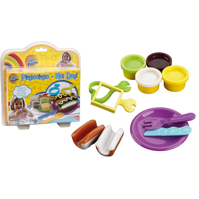 Playme - Speeldeeg hotdogs (plastic verpakking)
