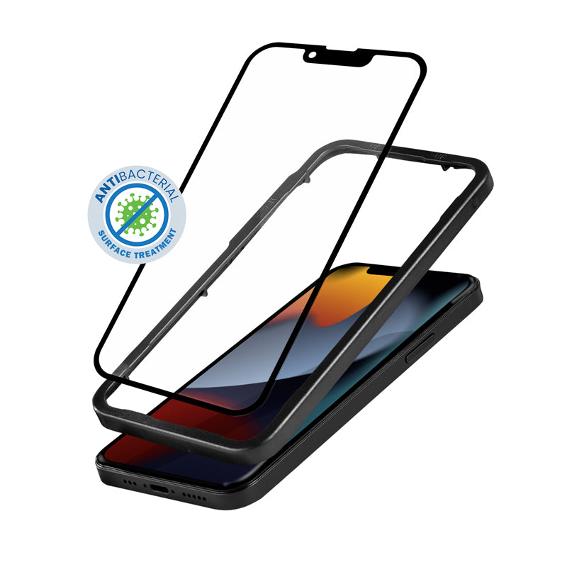 Crong Anti-Bacterial 3D Armor Glass – 9H gehard glas voor iPhone 14 Plus / iPhone 13 Pro Max voor het volledige