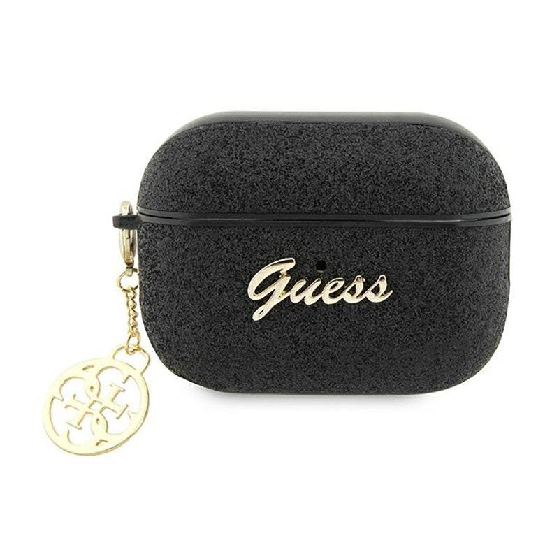 Guess 4G Glitter Flake - hoesje voor Apple AirPods Pro 2 (zwart)