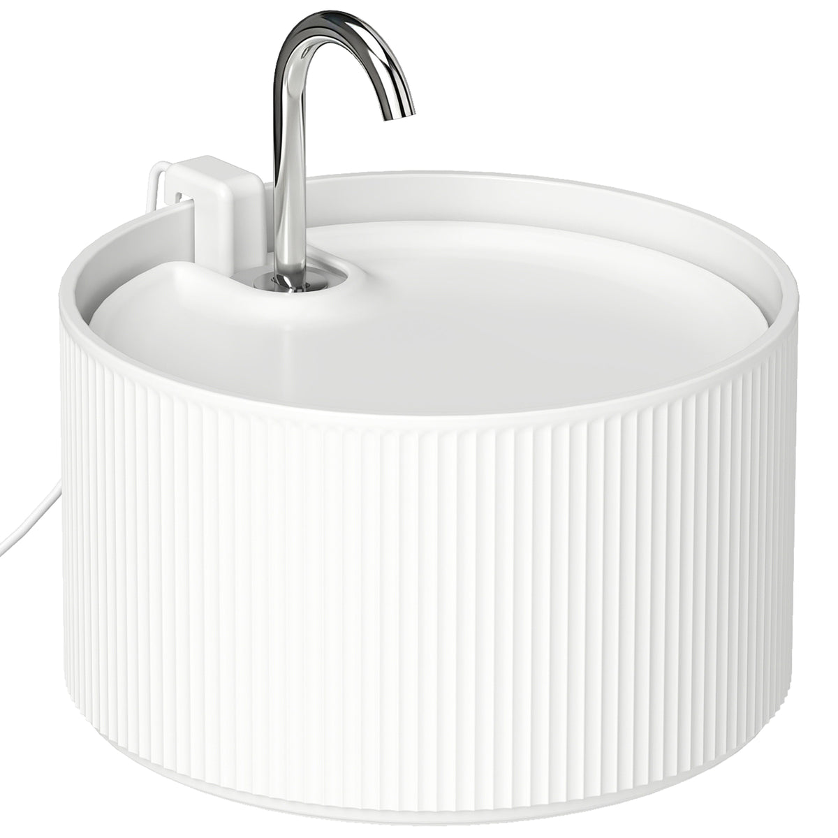 Kattenfontein 2,2L keramische drinkfontein met 4-voudig filtersysteem 2 modi 1 filter & schuimstof ultrastille