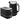 Set van 1,7 l waterkoker en broodrooster met 6 bruiningsstanden, zwart/staal