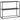 Sidetable, dressoir, 2 niveaus, gepoedercoat staal, 90 x 30 x 75 cm, zwart