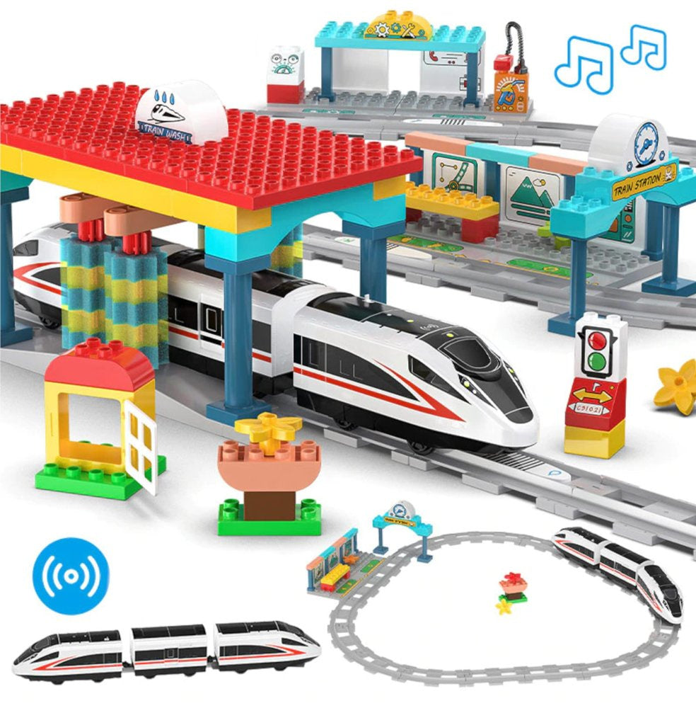 Bouwstenen treinstation CADA 108 elementen (2)