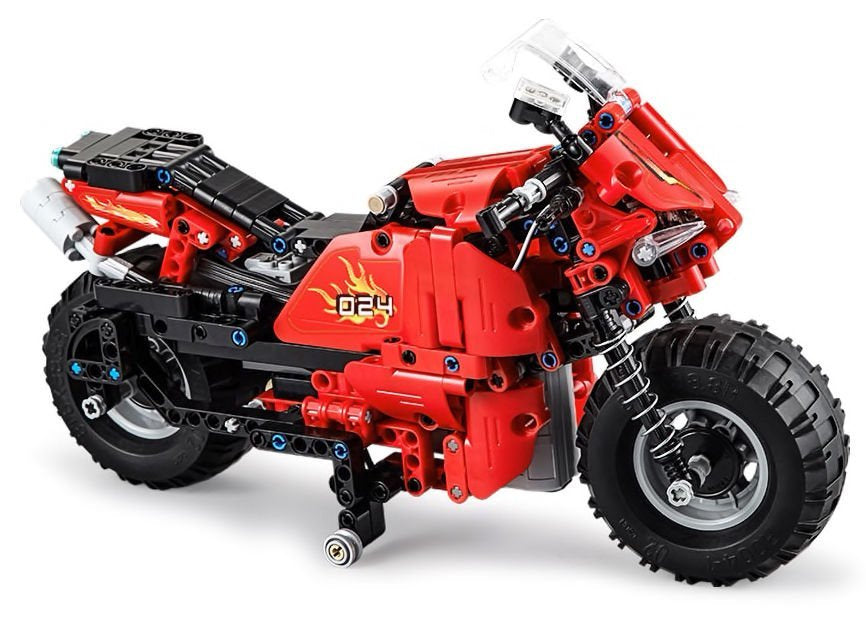 CADA Bouwsteenset Afstandsbestuurbare Motorfiets 2.4G 484 stuks (2)