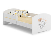 LUK children's bed 160x80 with railings - Baby elephant