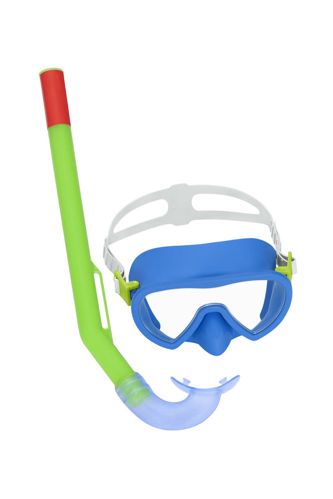 Duikset blauw masker, zwemvliezen, snorkel Bestway 25039 (2)