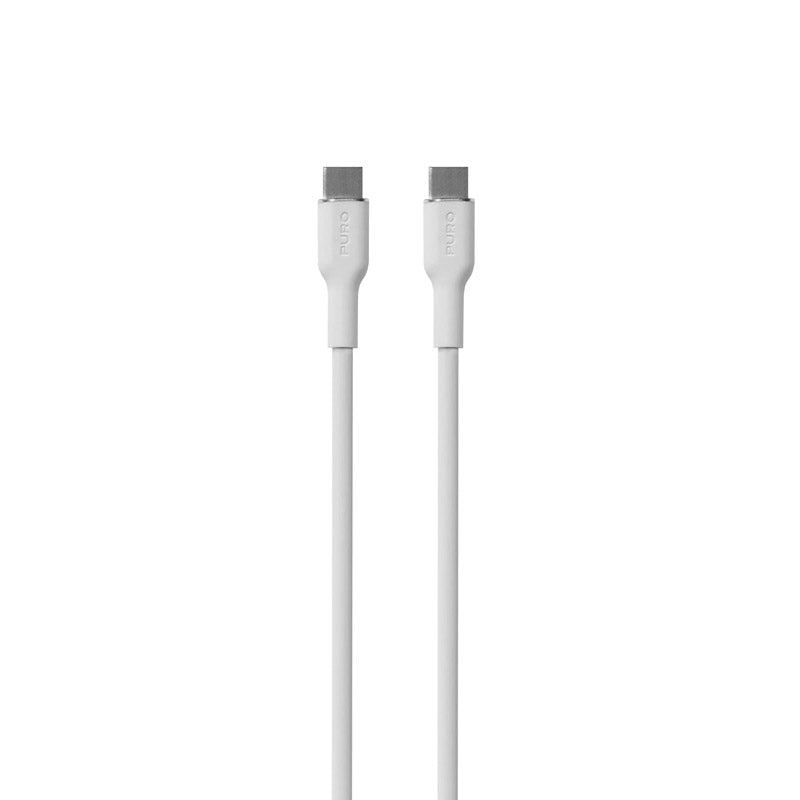 PURO ICON Soft-kabel - USB-C naar USB-C 1,5 m (Wit) (2)