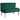 Retro-design 2-zitsbank, houten poten, 117 cm x 56,5 cm x 77 cm, donkergroen