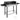 Houtskoolgrill BBQ-grill, verstelbaar rooster, 1 draaispit, 118 x 32 x 90 cm, zwart + zilver