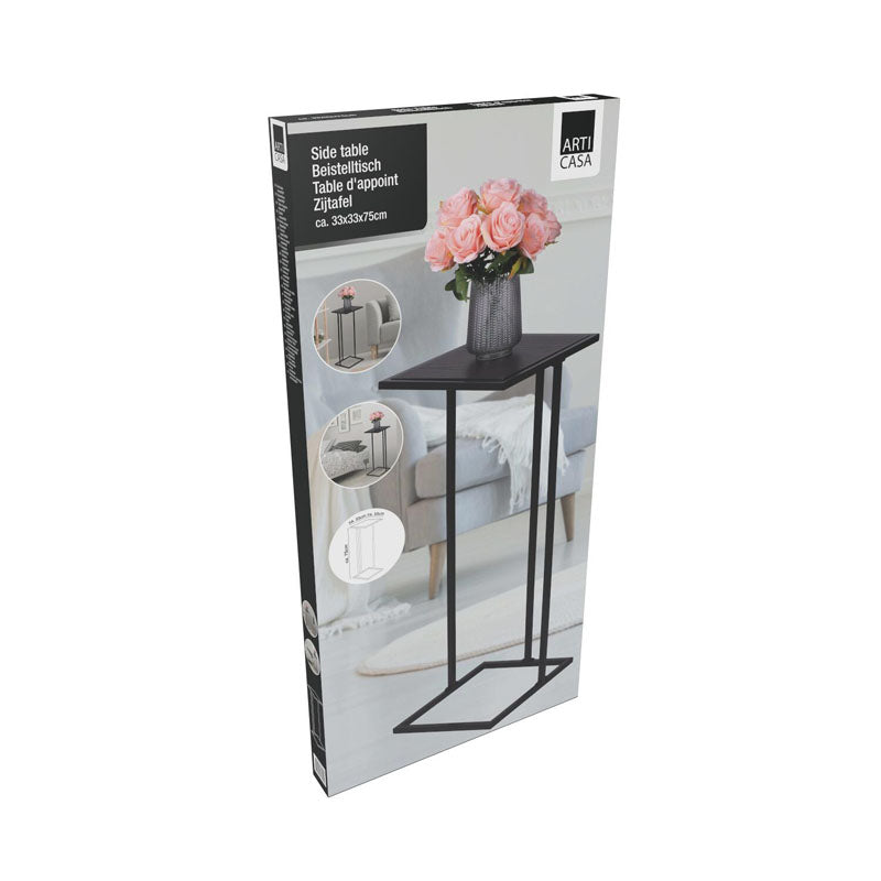 Arti Casa - bijzettafel, hulptafel (zwart) (6)