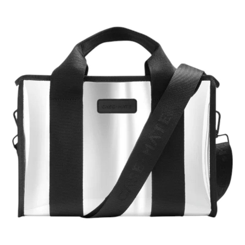 Case-Mate Mini Travel Tote Bag - Waterbestendige schoudertas (Zilver Chroom) (2)