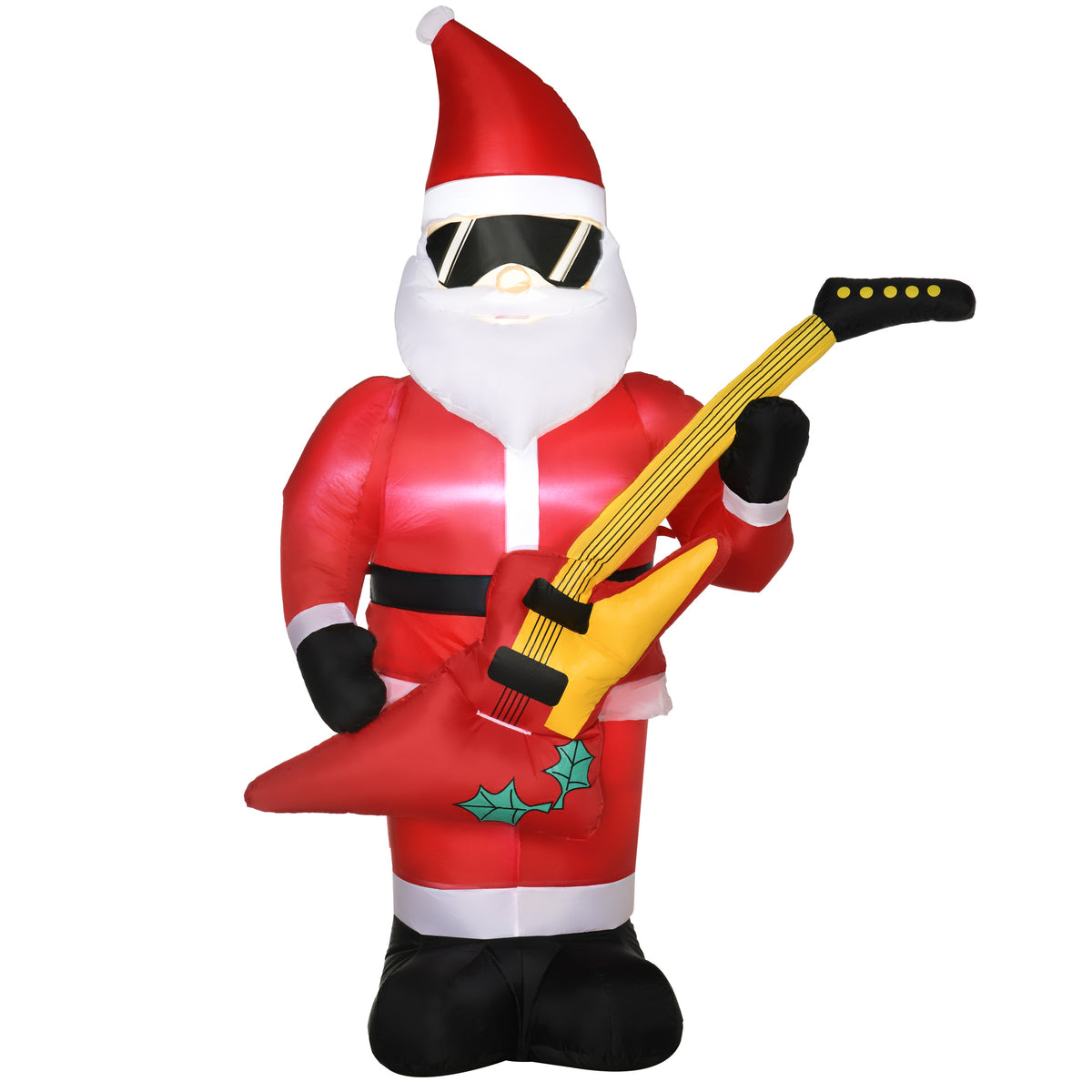 Kerstdecoratie opblaasbare kerstman buitenkerstdecoratie, incl. ventilator, 140 cm, rood + wit