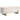 Poef met opbergruimte, zitbank met schuimvulling, linnenlook, 111 x 44 x 44,5 cm, crèmewit