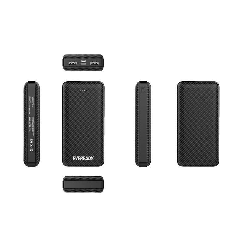 Eveready PX20B - Powerbank 20000 mAh 2x USB-A (zwart) (3)