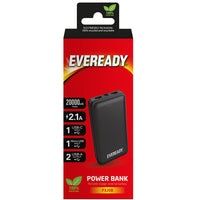 Eveready PX20B - Powerbank 20000 mAh 2x USB-A (zwart) (4)