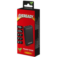 Eveready PX20B - Powerbank 20000 mAh 2x USB-A (zwart) (5)