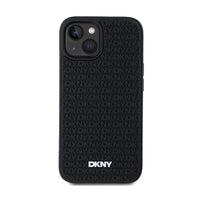 DKNY 3D Rubber Repeat Pattern - Hoesje voor iPhone 15 Plus (Zwart) (3)